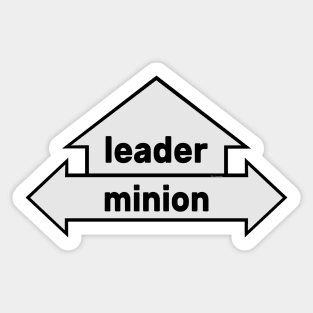 Arrows - Text Art - Leader & Minion Sticker